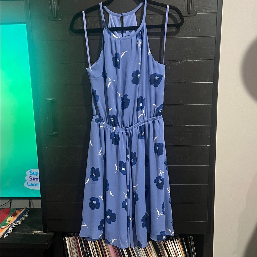 Banana Republic Light Blue Floral Dress